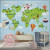 Papel De Parede Personalizado Mapa Mundi Green