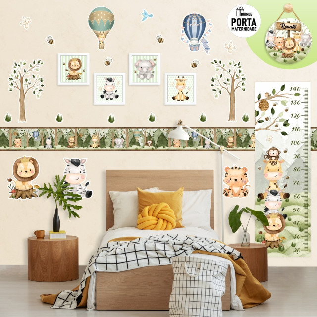 Kit Decorativo Safari Encantado