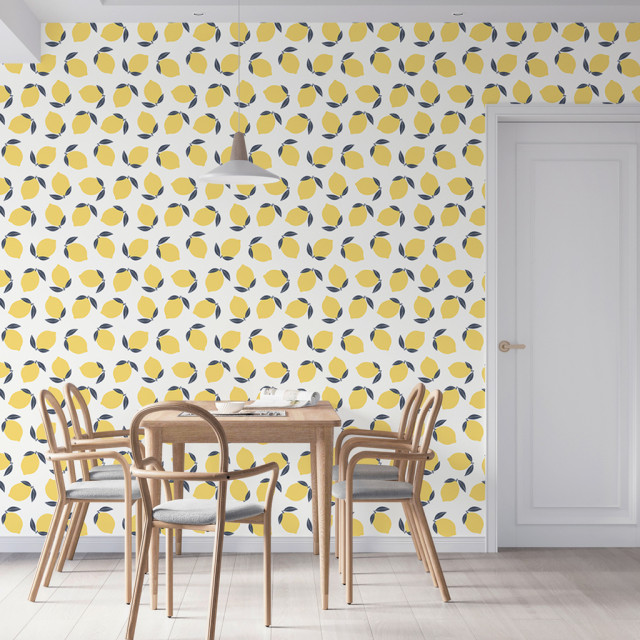 Papel de Parede Personalizado Yellow Lemon