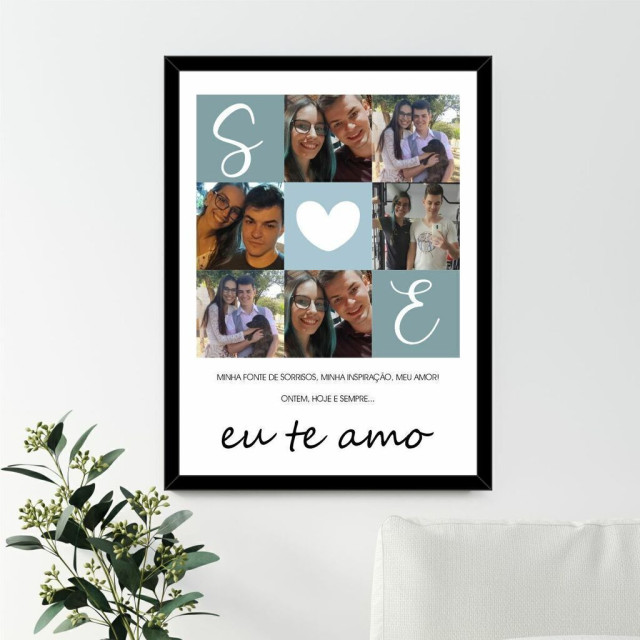 Quadro Decorativo Personalizado Minha Fonte de Sorrisos