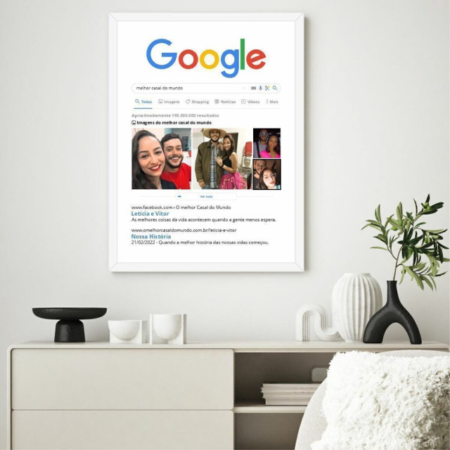 Quadro Decorativo Personalizado Melhor Casal do Mundo