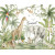 Papel de Parede Personalizado Selva dos Animais Safari Aquarela